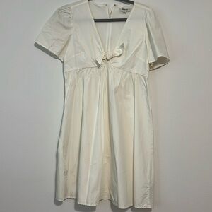 White cotton Madewell dress
